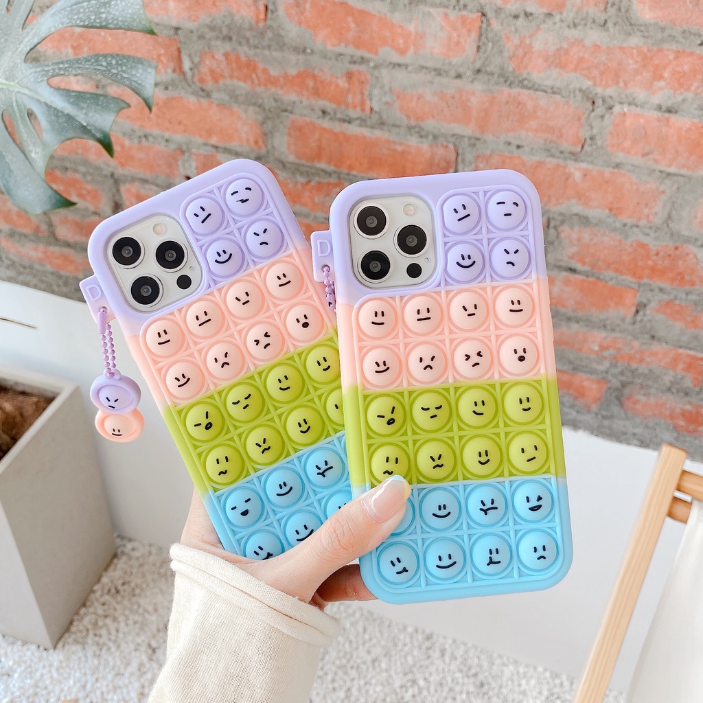 Ốp điện thoại hình bong bóng cho Samsung Galaxy S9 S10 S20 S21 Plus Note 9 10 20 Ultra S20Fe