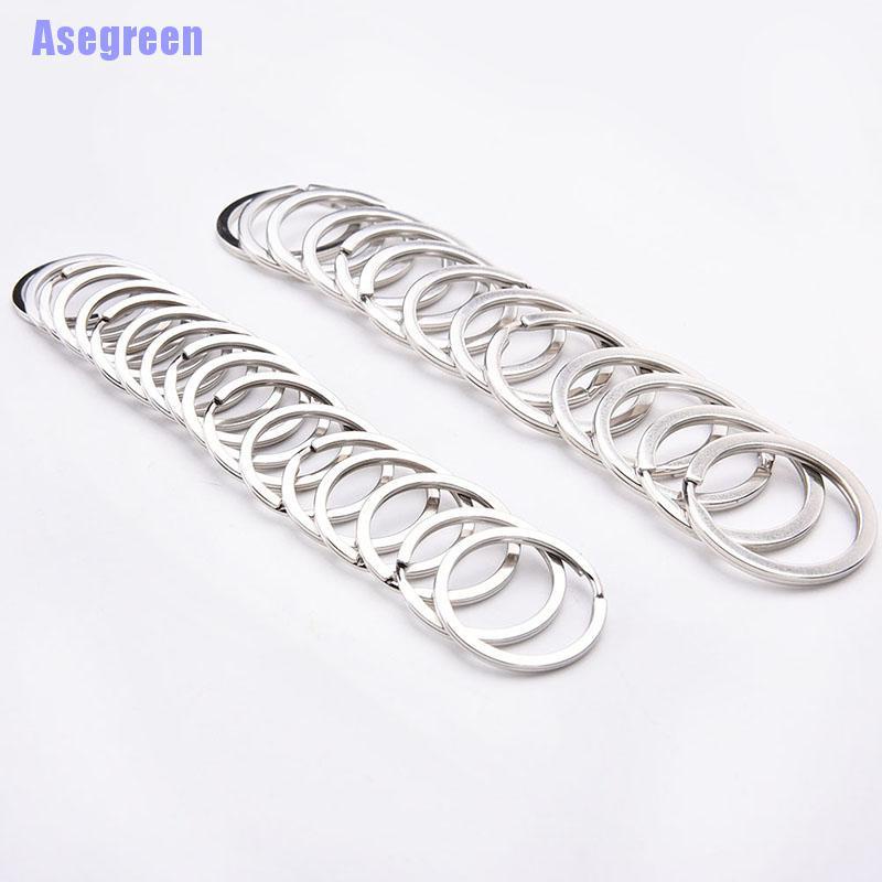 Set 100 móc khoá bạc hình tròn tiện dụng