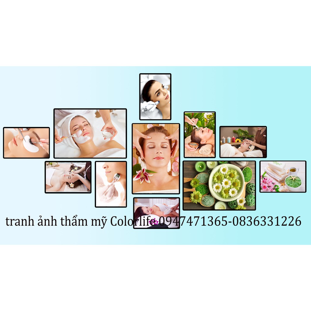 TRANH TRANG TRÍ SPA PHUN XĂM- BỘ TRANH SPA ĐẸP DÁN TREO TƯỜNG DECOR SPA TRANG TRÍ SPA ĐẸP SEOSPA6 - MOKOSA