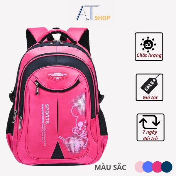 Balo học sinh siêu đẹp nhẹ nhiều ngăn chống gù chống thấm cao cấp
