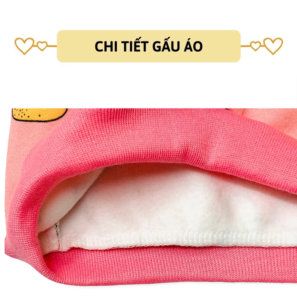 Bộ nỉ cho bé trai bé gái bộ nỉ bông cho bé mềm mịn họa tiết BDT06
