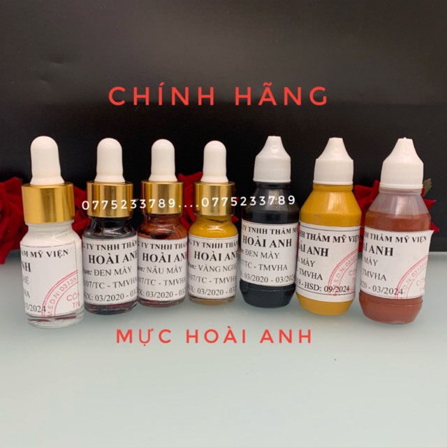 [CAM KẾT CHUẨN] Mực Hoài Anh, Mực Mày Hoài Anh Dùng Phun Xăm Thẩm Mỹ | BigBuy360 - bigbuy360.vn