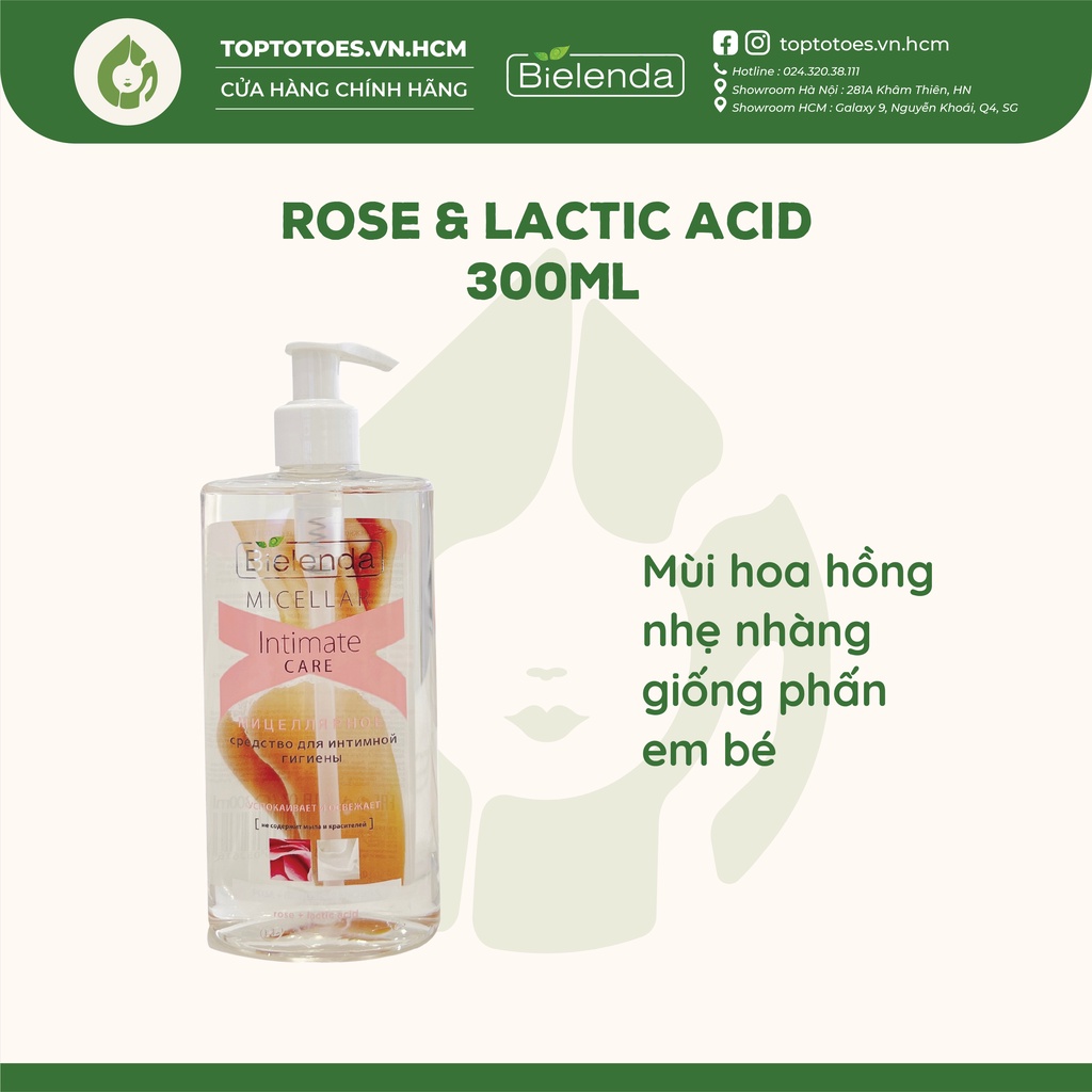 Dung dịch vệ sinh phụ nữ Bielenda Micellar Intimate Care dịu nhẹ, ngừa viêm