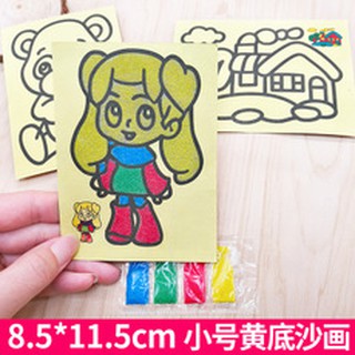Set 9 túi cát mịn tô màu mini (Tranh cát)