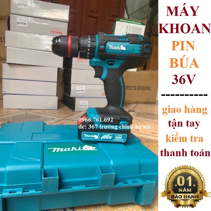 máy khoan pin búa 36v