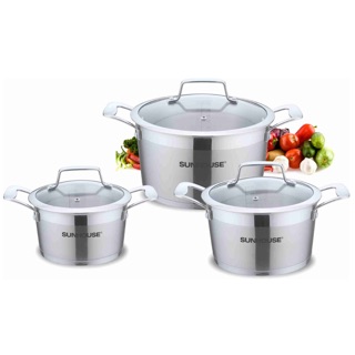 Bộ 3 nồi inox 5 đáy sunhouse sh779