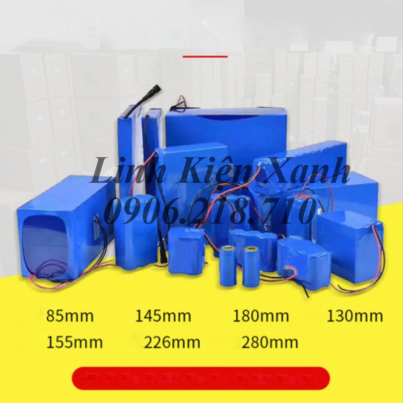 Màng co PVC bọc pin khối, xe điện, máy khoan kích thước tùy chọn 85mm - 280mm