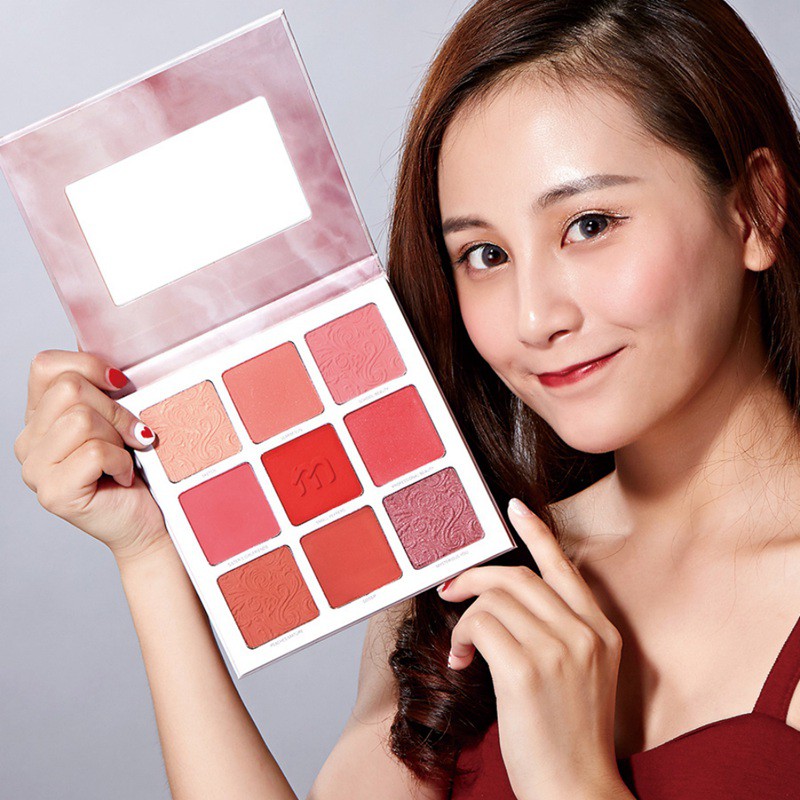 [Hàng mới về] Bảng phấn má hồng 9 màu chống nước chống nhòe lâu trôi | BigBuy360 - bigbuy360.vn