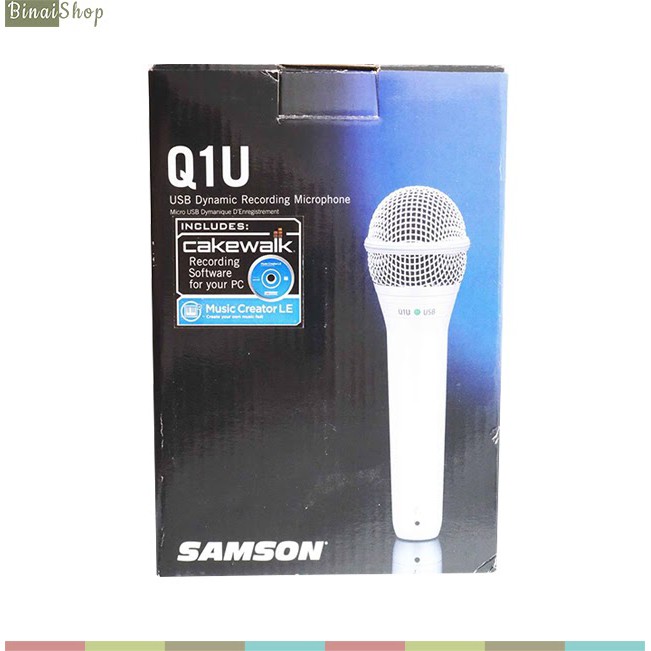 [Mã ELHACE giảm 4% đơn 300K] Micro thu âm Dynamic USB Samson Q1U