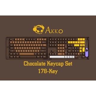 Bộ keycap AKKO Chocolate (PBT DoubleShot/ ASA profile/ 178 nút)