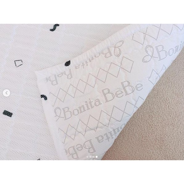 Thảm trải lõi lưới 3D Loe mềm mại siêu thông thoáng cho bé từ sơ sinh-6 tuổi nhập khẩu Bonitabebe HQ