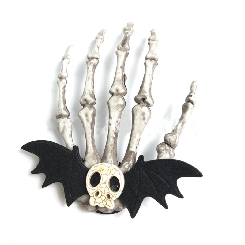 Kẹp Tóc Hình Đầu Lâu Phong Cách Vintage Cho Nữ