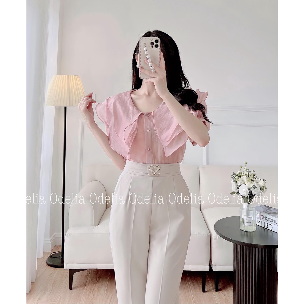 Áo sơ mi tơ nhật nhẹ nhàng thanh lịch - A6236
