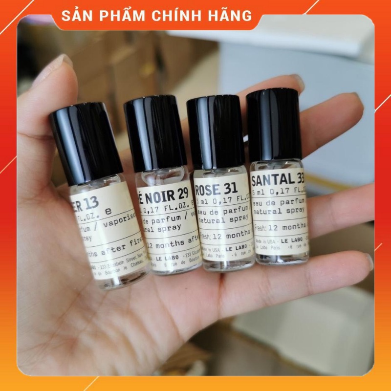 Set Nước Hoa mini 4 chai Le Labo 5ml La Lebo 13, 22, 29, 33 Cực Sang | Thế Giới Skin Care