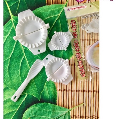 Bộ 3 khuôn bánh xếp / sủi cảo / há cảo V Trường