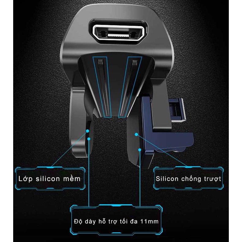 Nút bắn gaming kèm tản nhiệt MEMO AK03 LED RGB | Pin sạc trực tiếp | Công nghệ gió lốc xoáy chuyên chơi game điện thoại | BigBuy360 - bigbuy360.vn