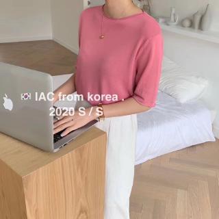 Áo len cộc tay trơn mỏng AL-3007
