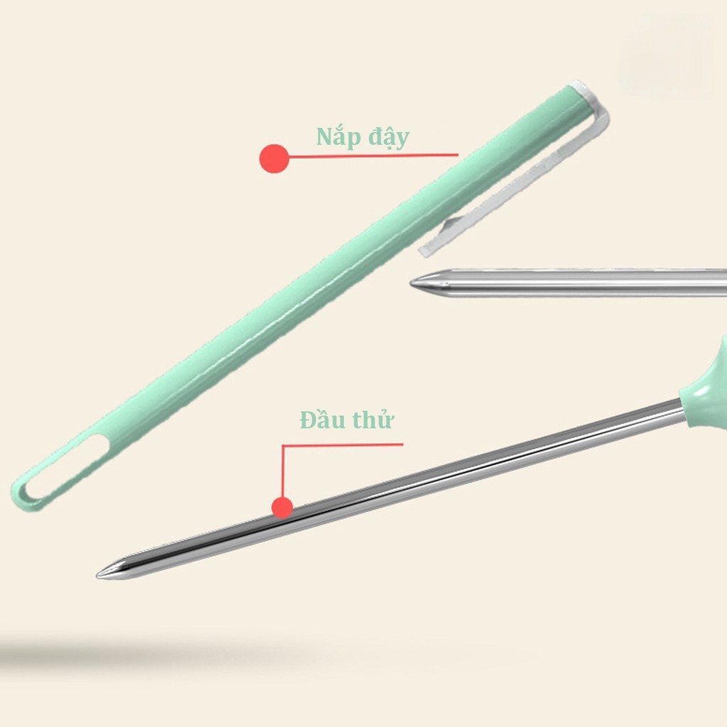 Nhiệt kế đo nước pha sữa, đo nhiệt độ nước, thức ăn Misuta