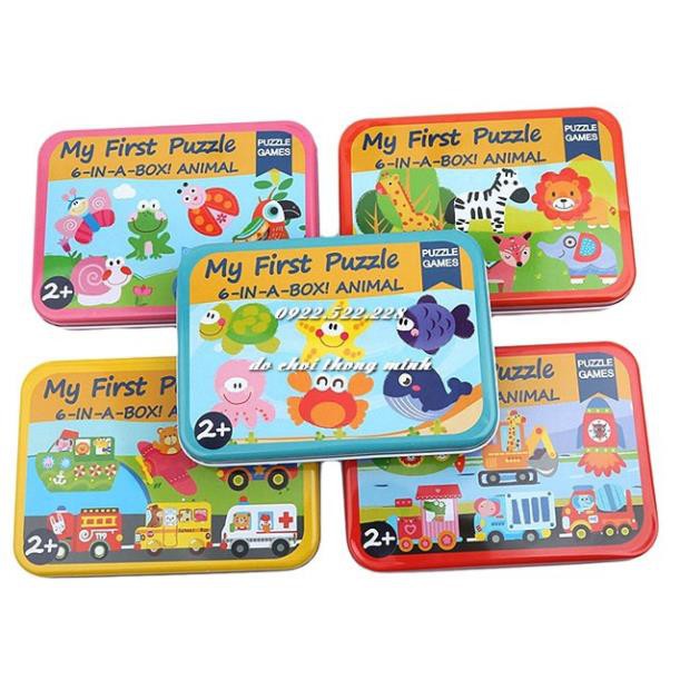 Hộp 6 tranh Ghép hình khởi đầu My First Puzzle cho bé