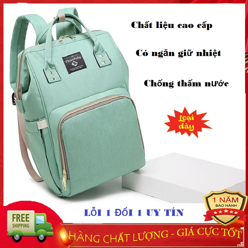 Balo Bỉm Sữa Giữ Nhiệt Bình Sữa, Balo Đựng Đồ Sau Sinh Sử Dụng Chất Liệu Polyester Chống Thấm Đa Năng, Tiện Lợi