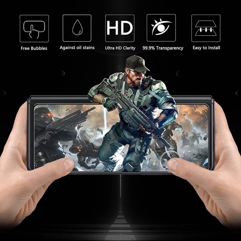 Dán kính cường lực siêu mỏng Samsung Z Fold 3 5G full màn hình mặt trước nhỏ cảm ứng siêu nhậy