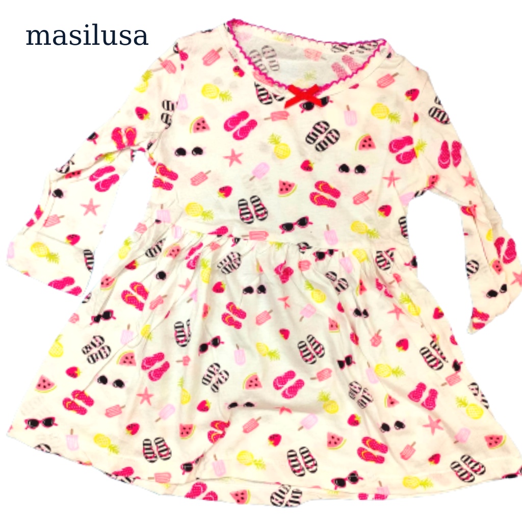 Đầm thun tay dài cho bé