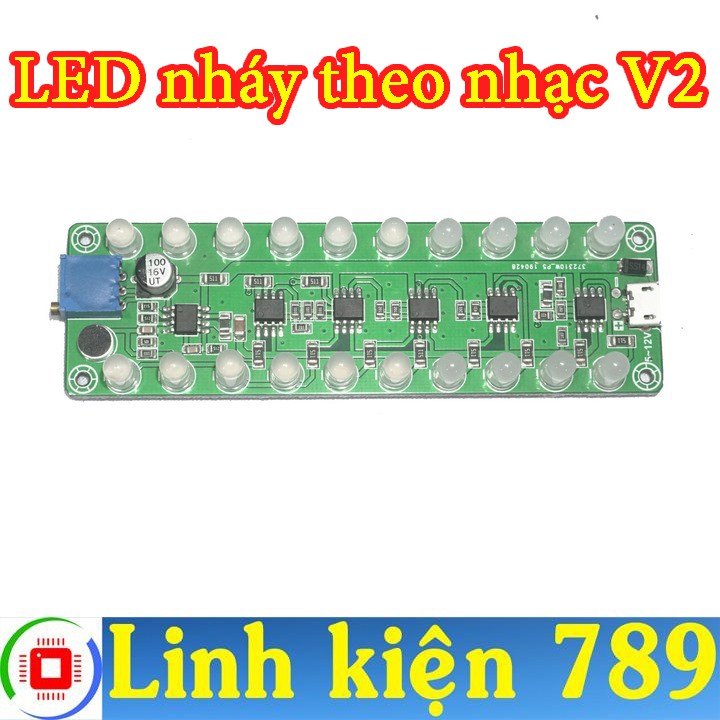 Mạch LED nháy theo nhạc V2 20 LED