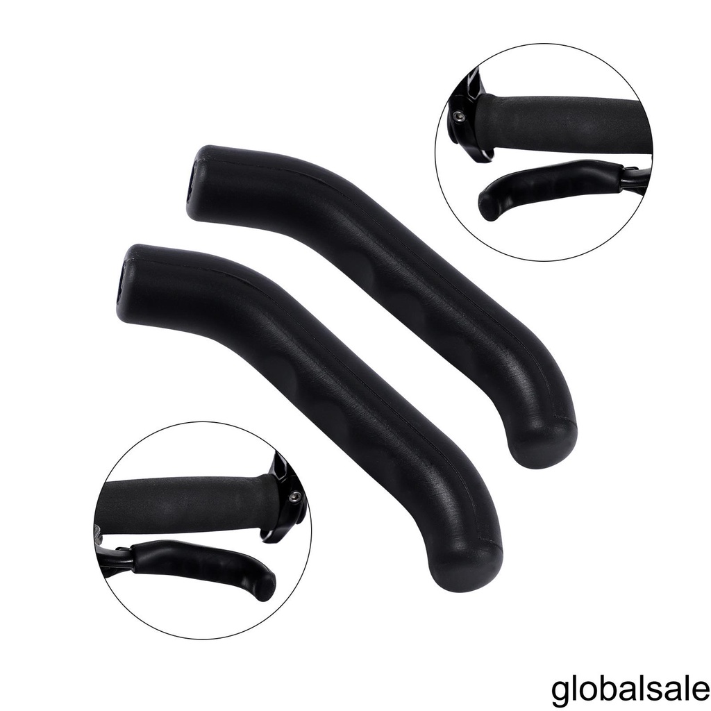 [Global] 1 Pair Mountain Bike Handle Bar Grip Wrap Bicycle Brake Lever Non-slip Silicone Cover Protector