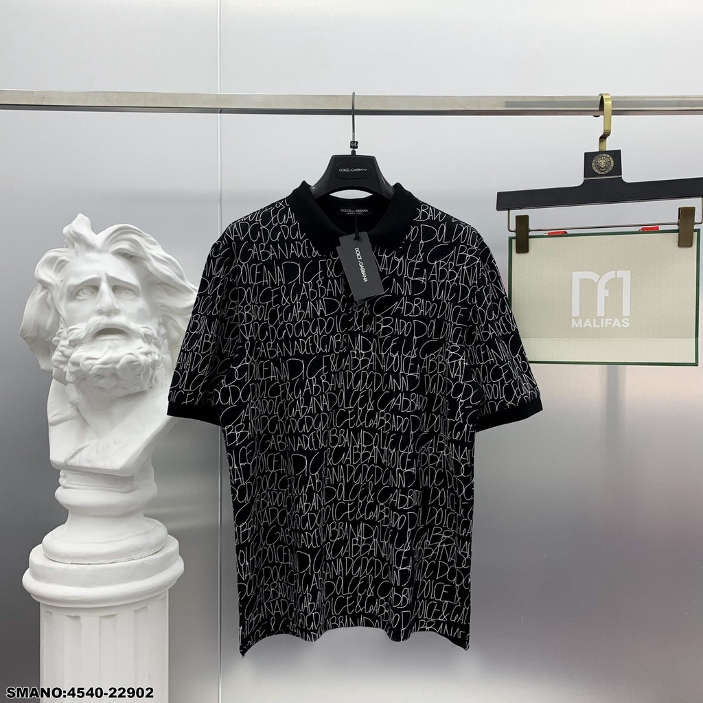 Áo Polo Nam DG In Chữ Cực Đẹp - Áo Polo Dolce & Gabbana Hàng Thương Hiệu Cao Cấp   DT FashionMenwear