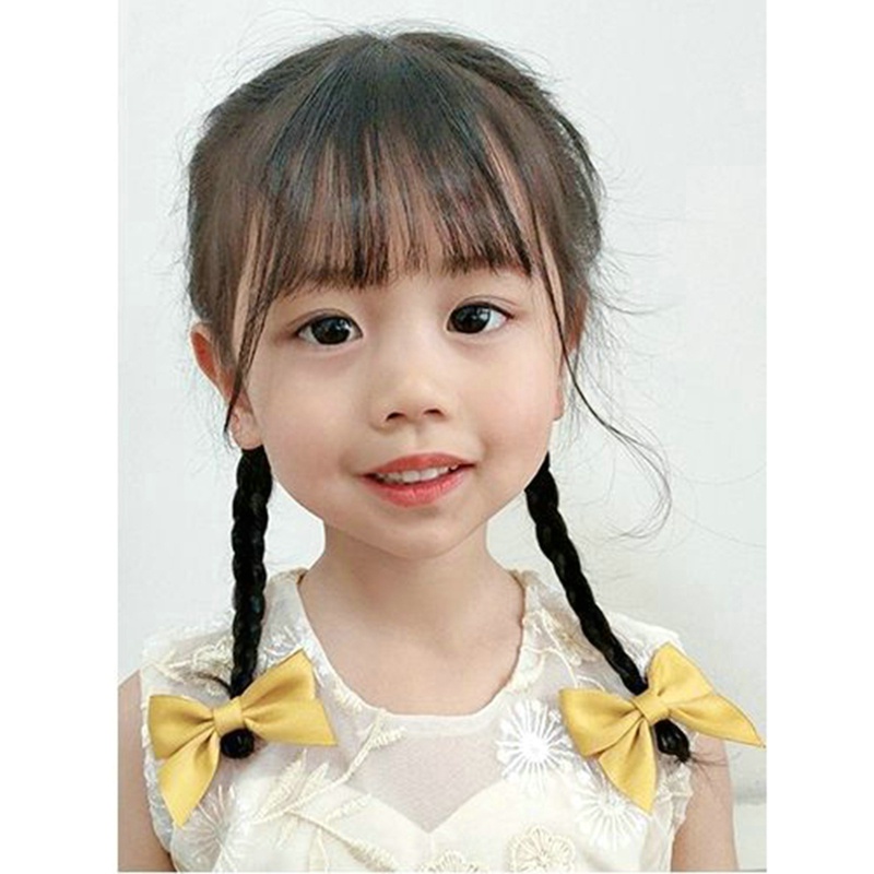 Set 2 Kẹp Tóc Nơ Dễ Thương Cho Bé Gái