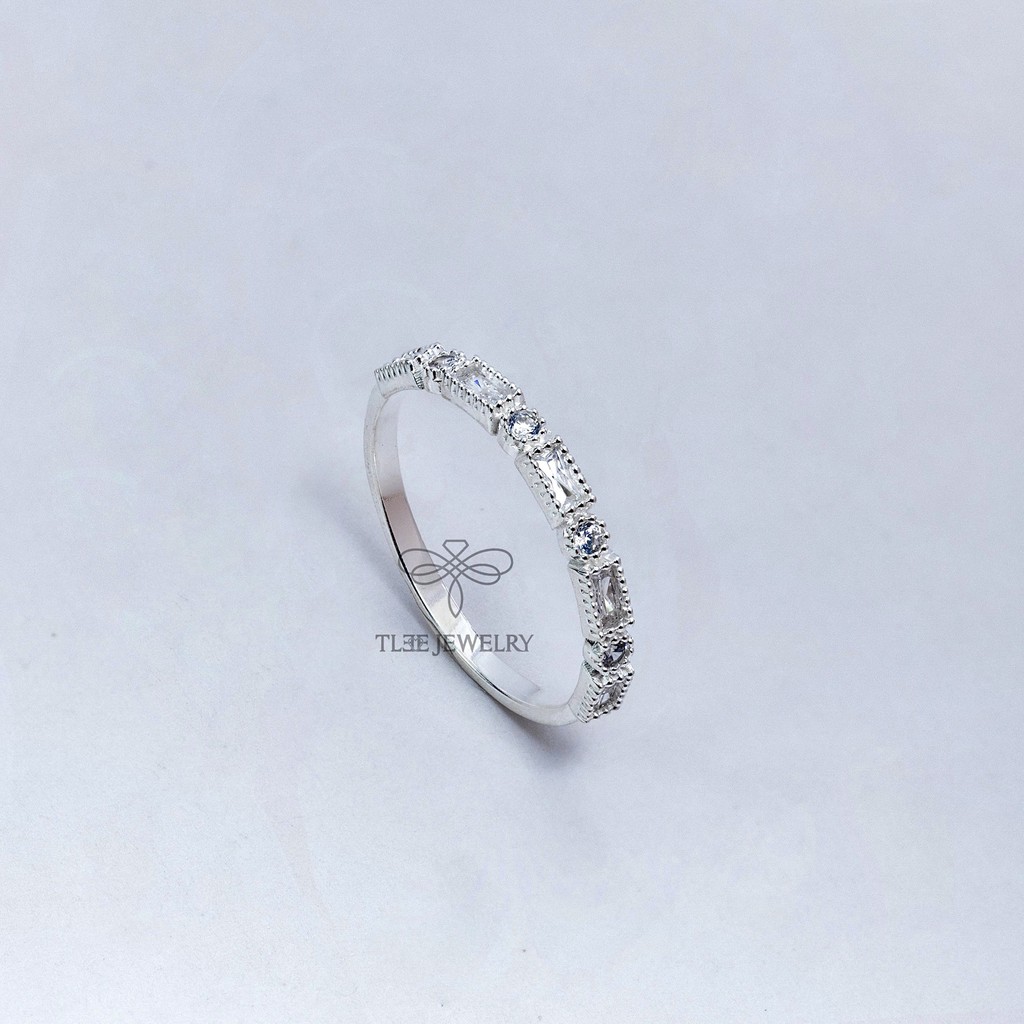 Nhẫn bạc nữ TLEE Union nạm đá cao cấp TleeJewelry A0164