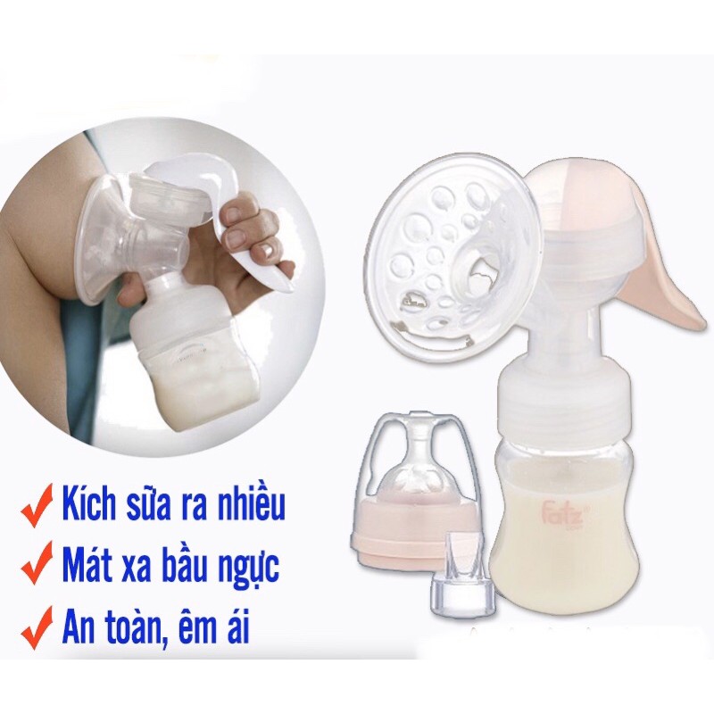 Máy hút sữa cầm tay Fatzbaby Handy 3 FB1001MC/ Handy 1 FB1007SL /Breasfit FB1001YH- kèm 5 túi đựng sữa mẹ