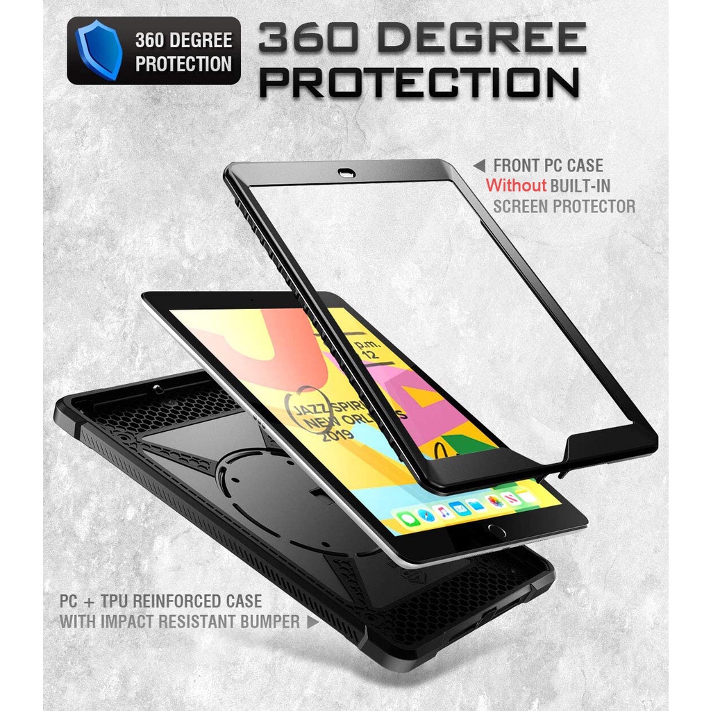 Ốp Máy Tính Bảng Nhám Chống Sốc Có Giá Đỡ Xoay 360 Độ Cho iPad 10th Gen 10.9 2022 Air 5 Air 4 / 10.2 / Pro 11 / 9.7 / Mini 6 5 4 3 / Air 2 Pro 9.7