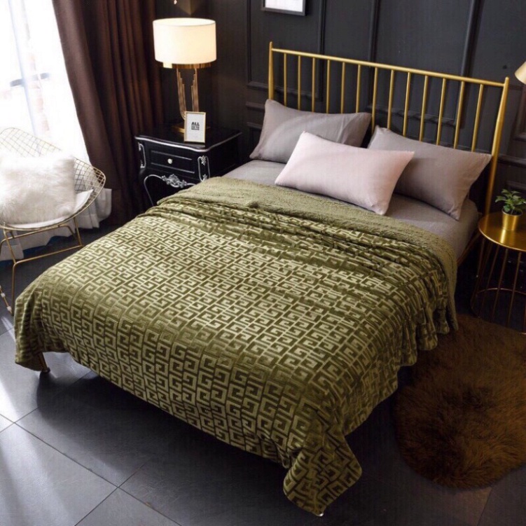 CHĂN LÔNG CỪU LUXURY CLASSIC Họa Tiết Chữ Vạn, Chăn cừu ULTIMATE cao cấp mới nhất 2021, Kích Thước 2m x2m3 - Hàng uy tín