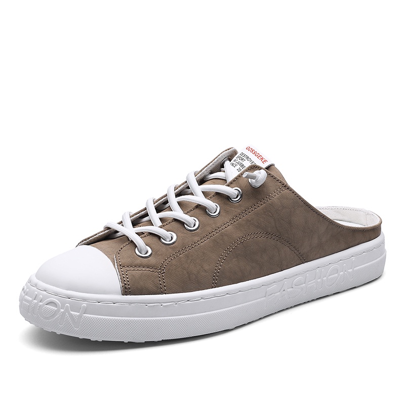Giày lười vải canvas thoáng khí thoải mái thời trang tùy chọn màu sắc cho nam
