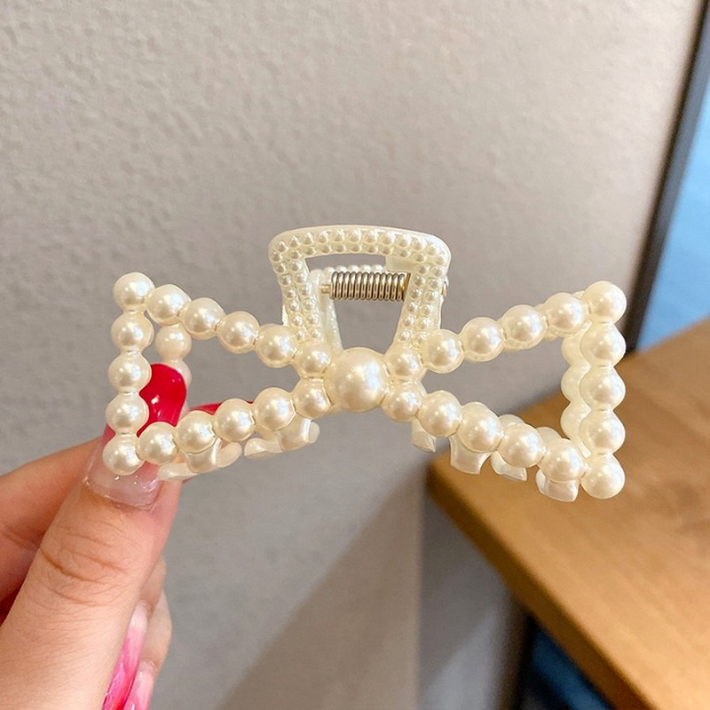 Kẹp tóc đính ngọc trai giả phong cách Hàn Quốc cho nữ