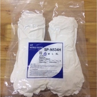 Găng tay y tế nitrile glove sp- n534h
