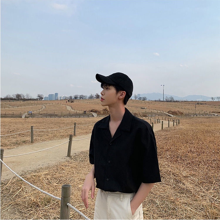 [sale xả kho] áo sơ mi form rộng tay lỡ nam nữ unisex vải thôi mặc hè mát 2022 Pon.mens