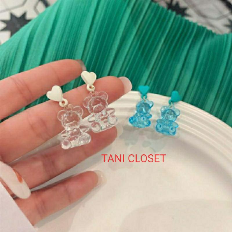 Bông Tai Hình Gấu Gummy Nhựa Resin