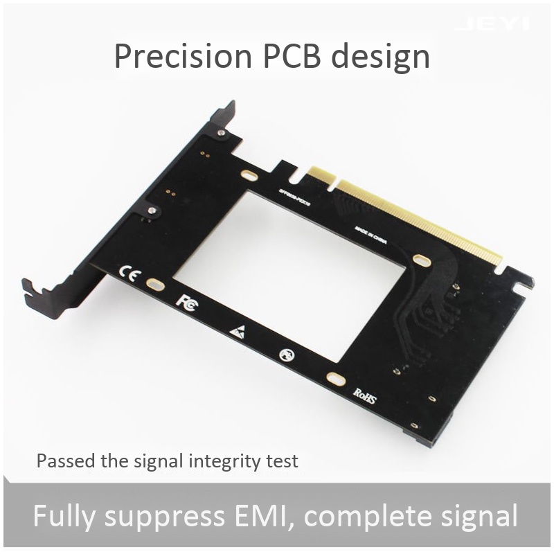 Card Chuyển Đổi Jeyi U2X16 Pci-Express 3.0 4x X16 Sang U.2 Sff-8639 Nvme Pcie Ssd Pci-E Sang U2 Card M.2 Ngff 2.5 'Ssd To Pci-E X16