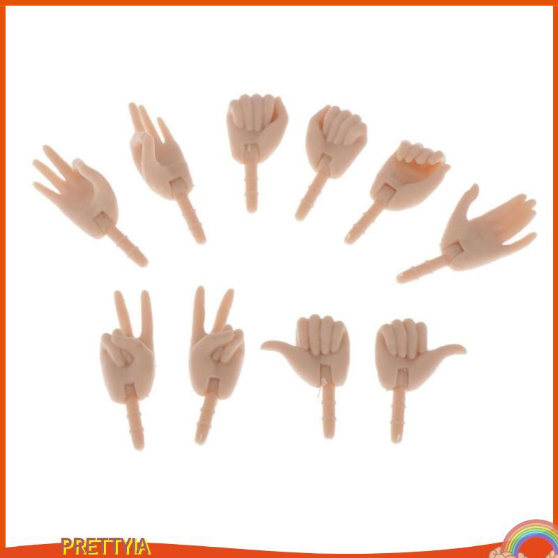 Set 5 Cặp Bàn Tay Có Thể Di Chuyển Dành Cho Búp Bê Tỷ Lệ 1 / 6