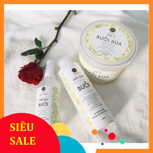 Combo Gel ủ bưởi dừa + Tinh dầu bưởi Nga Hoàng | BigBuy360 - bigbuy360.vn