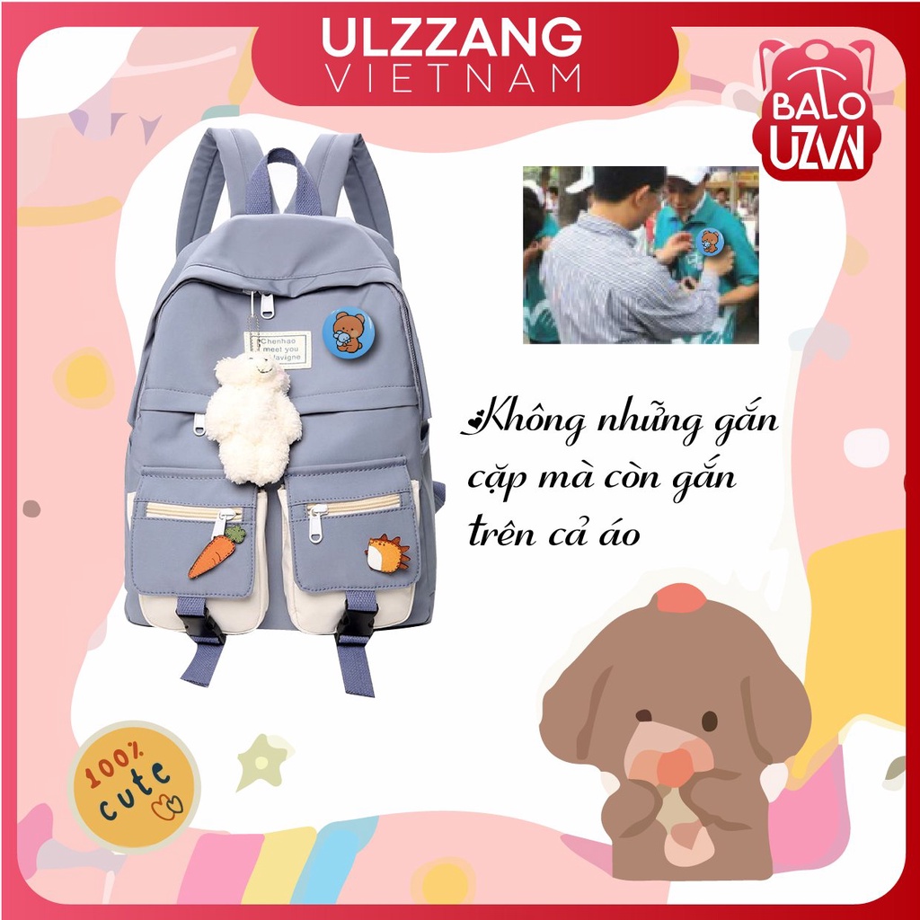 Huy hiệu cài balo, sticker gắn balo ulzzang sinh viên, cặp học sinh, ghim pin phụ kiện ba lô, túi, mũ, nón, áo dễ thương