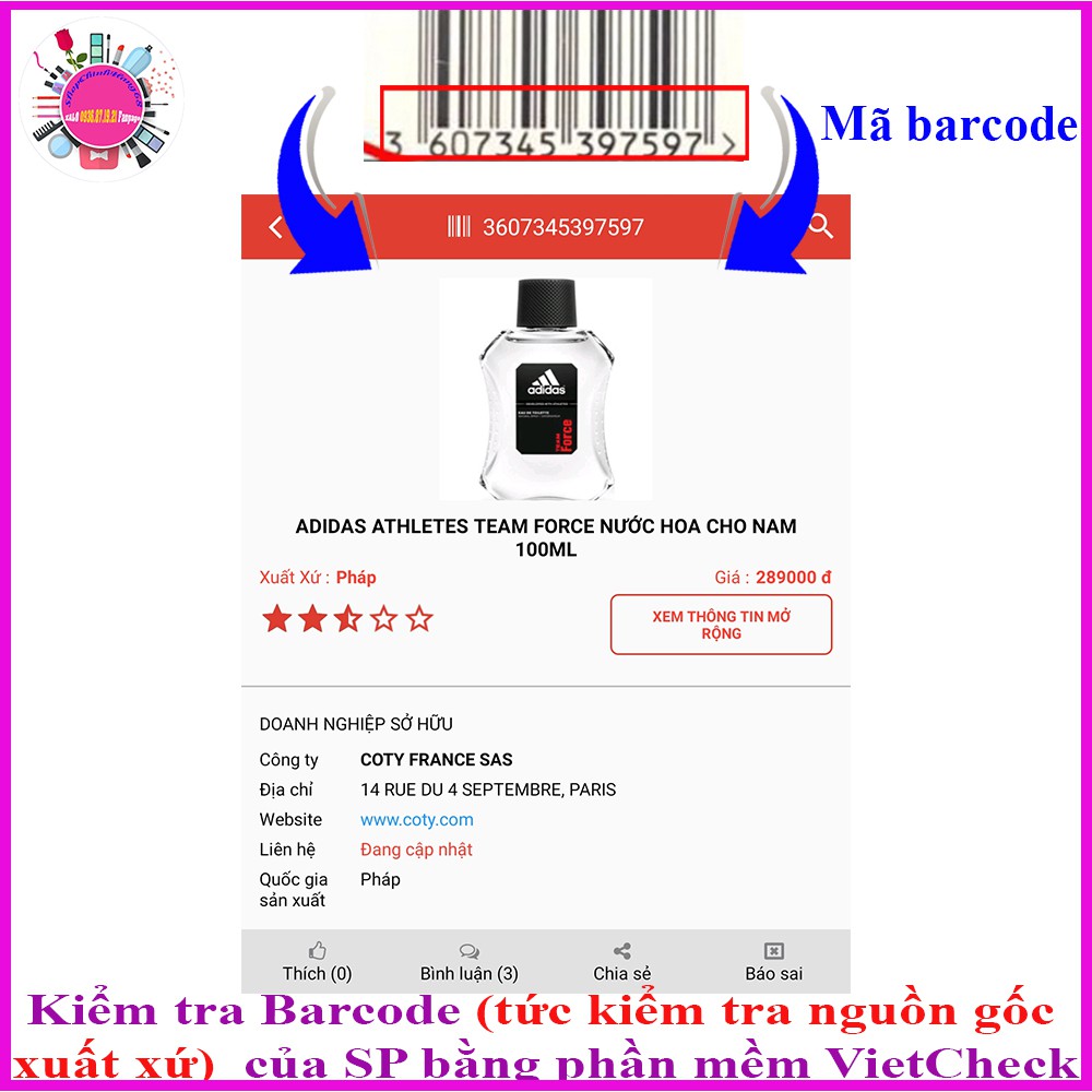 NƯỚC HOA ADIDAS 100ML | BigBuy360 - bigbuy360.vn