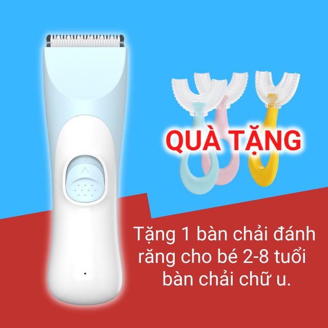 Tông đơ cắt tóc cho bé tăng đơ cắt tóc trẻ em chạy êm lưỡi gốm bo tròn sạc điện chống thấm nước cắt nhanh và sạch S568