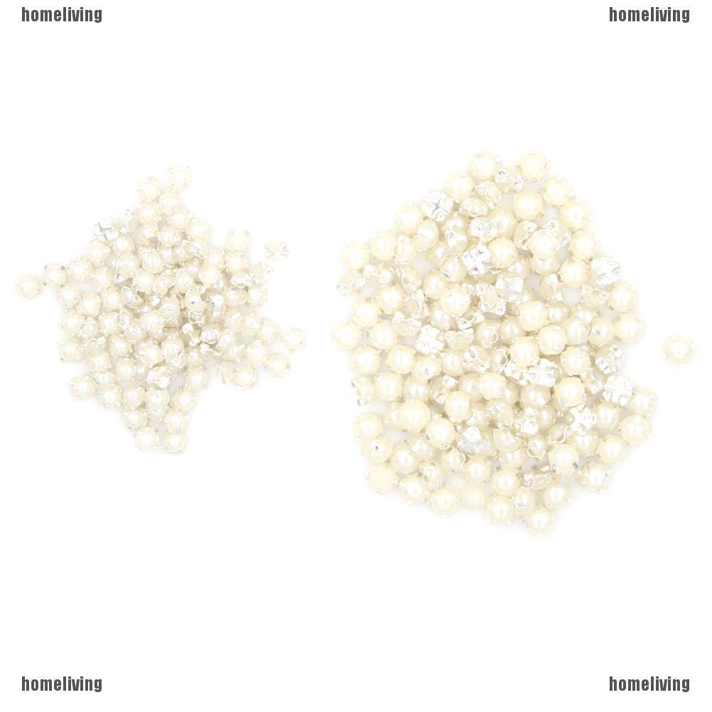 Set 100 Nút Ngọc Trai Mini 3 / 4MM Làm Đồ Thủ Công