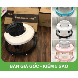 Xe tập đi tròn cho bé giá rẻ tomorrow , XE TẬP ĐI TOMOROW sky cho bé chỉnh 9 nấc độ cao