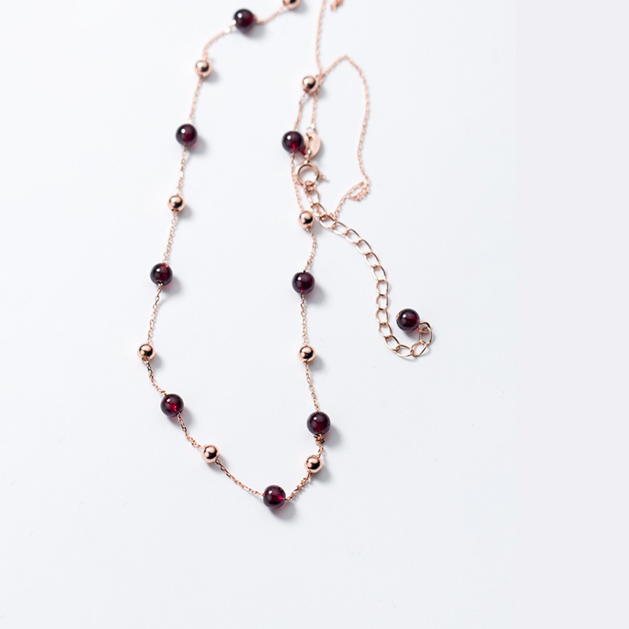 Vòng choker Hạt Đá Nhỏ Tinh Tế Bằng Bạc S925 Cao Cấp - DB2471 - Bảo Ngọc Jewelry