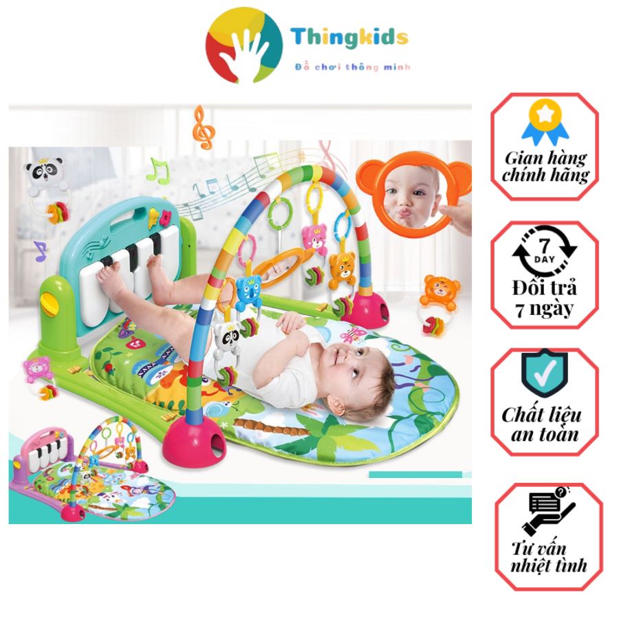 Thảm nhạc nằm chơi đàn piano cho bé Fitness Rack - Thingkids