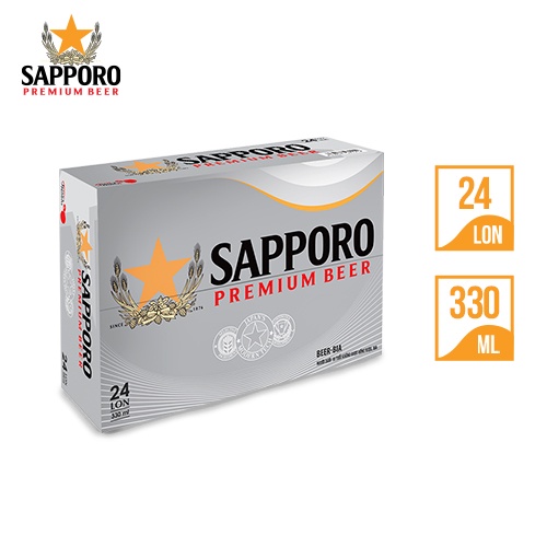 [GIAO HỎA TỐC]Combo 02 thùng Sapporo Premium 330ml